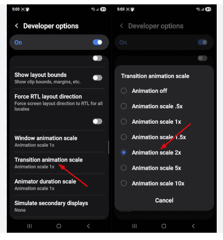 android performance boost settings