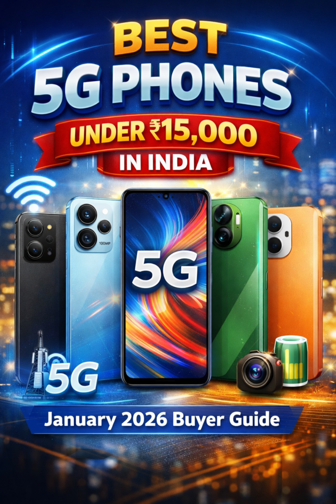 Best 5G Phones Under 15000 in India (January 2026 Buyer Guide)