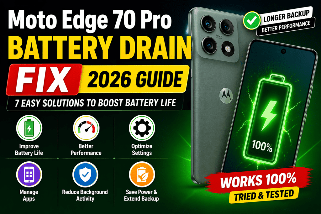 Moto Edge 70 Pro Battery Drain Fix