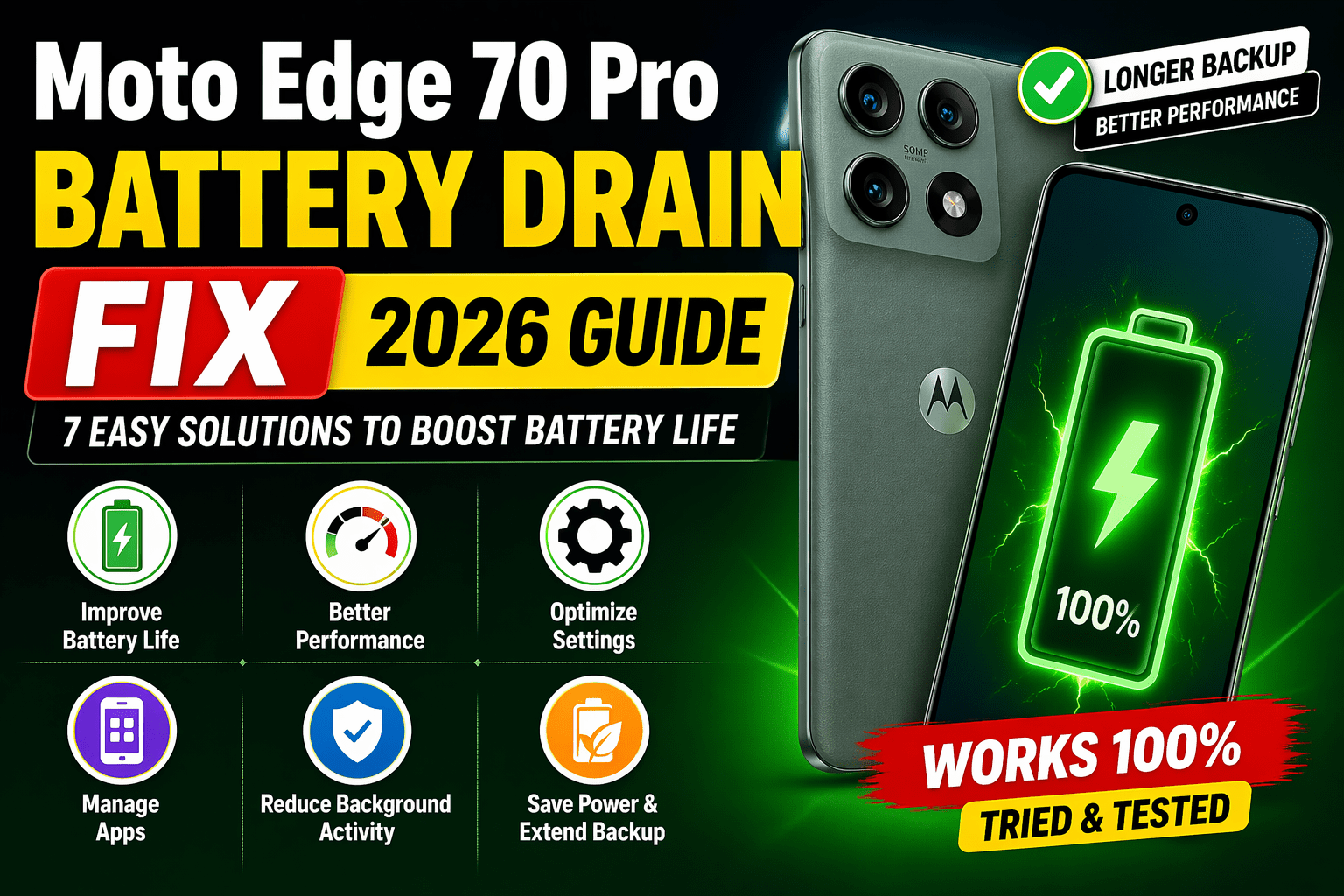 Moto Edge 70 Pro Battery Drain Fix