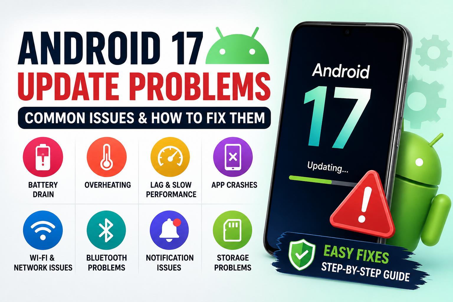 Android 17 update problems